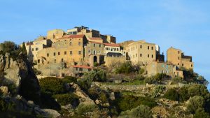 Explore the enchanting charm of Sant'Antonino, a historic hilltop village in Corsica, France.